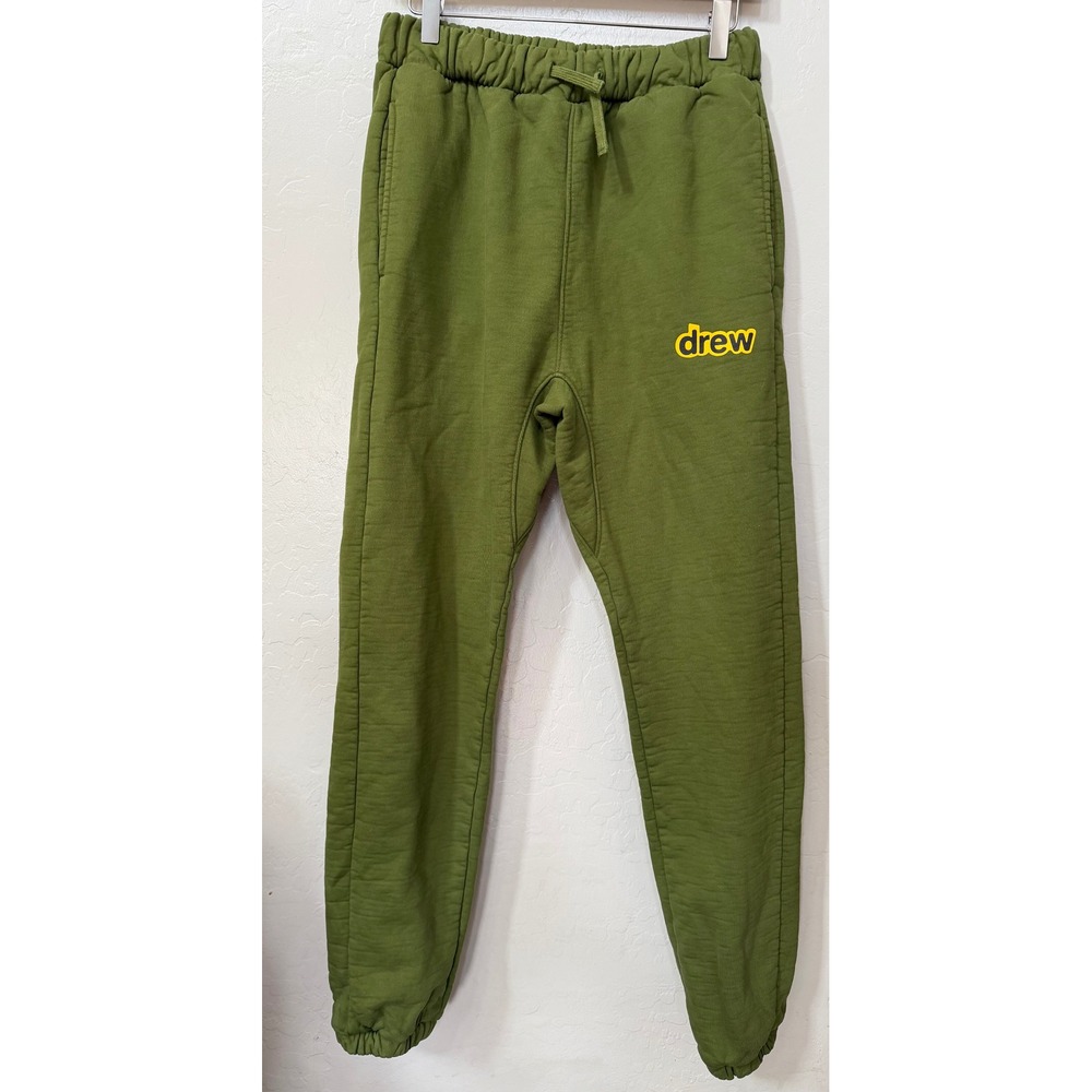 Drew House Secret Sweatpants Olive Green Mens XS Justin Bieber Streetwear Jogger